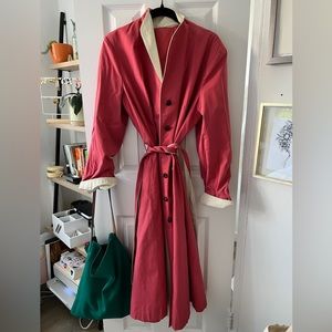 Gorgeous Vintage Salmon Trench Coat